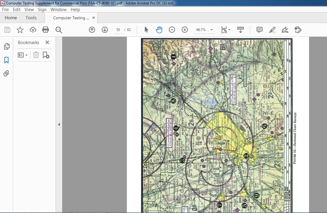 COMPUTER FAA CT 8080 1C TESTING SUPPLEMENT FOR COMMERCIAL PILOT MANUAL 