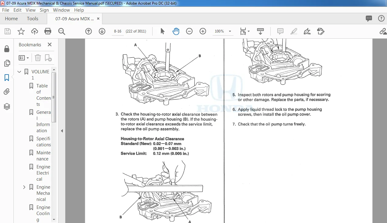 HONDA Acura MDX Mechanical & Chassis Service Manual HONDA Acura MDX Mechanical & Chassis Service Manual