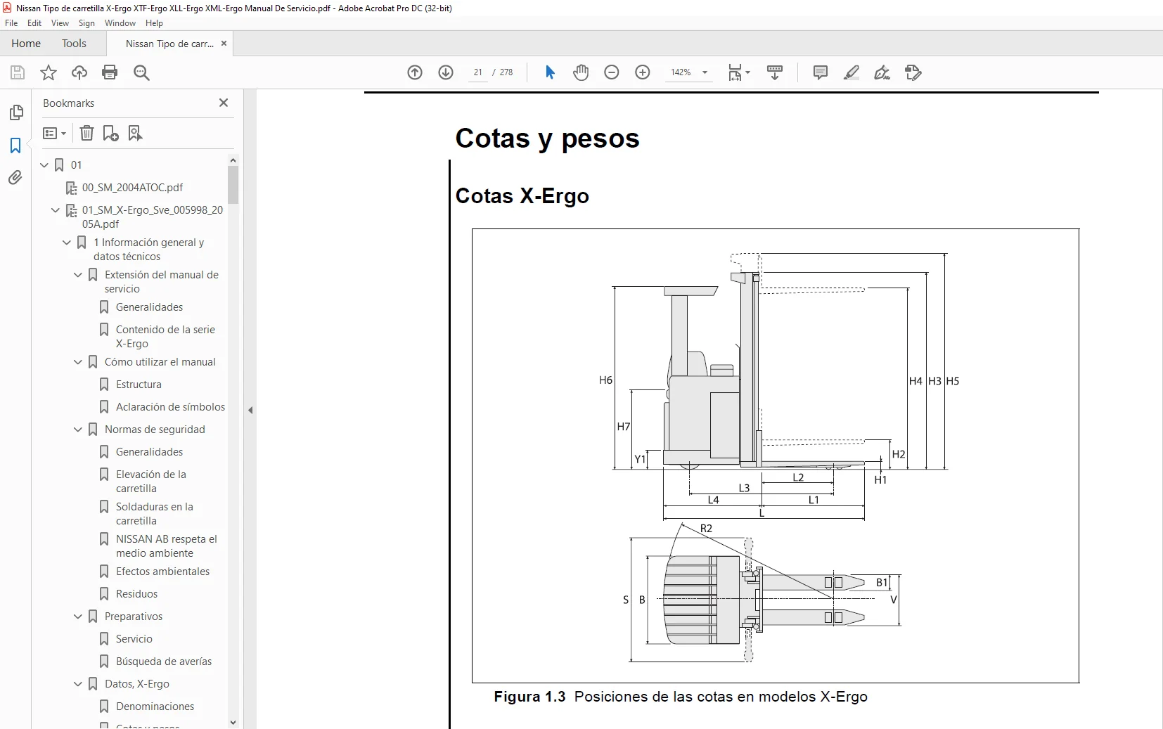Nissan Tipo de carretilla X-Ergo XTF-Ergo XLL-Ergo XML-Ergo Manual De Servicio - PDF DOWNLOAD