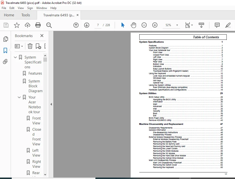 TravelMate 6493 Series Laptop Service Guide Manual - PDF DOWNLOAD