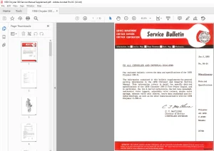 1958 Chrysler C-300D Service Manual Supplement - PDF DOWNLOAD