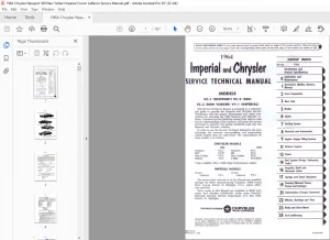1964 Chrysler Imperial Service Manual - PDF DOWNLOAD