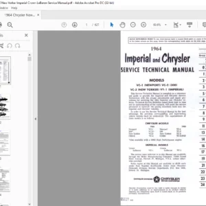 1964 Chrysler Imperial Service Manual - PDF DOWNLOAD