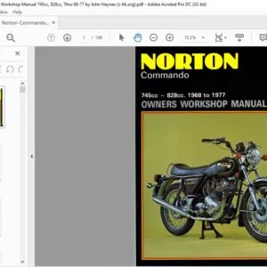 1968-1977 Norton Commando 745cc 828cc Owners Workshop Manual - PDF DOWNLOAD
