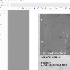 1970-1978 Harley Davidson Sportster XL XLH XLCH XLT-1000 Service Manual