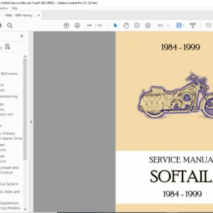 1984-1999 Harley Davidson Softail Service Manual - PDF DOWNLOAD