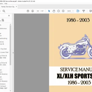 1986-2003 Harley Davidson XL XLH Sportster Service Manual - PDF DOWNLOAD