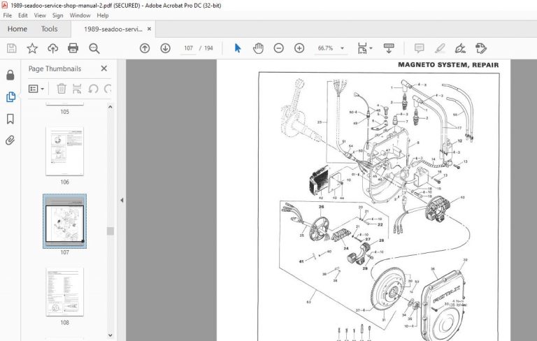 1989 Seadoo Shop Manual - PDF DOWNLOAD - HeyDownloads - Manual Downloads