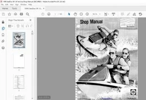 1990 Seadoo SP GT Shop Manual - PDF DOWNLOAD