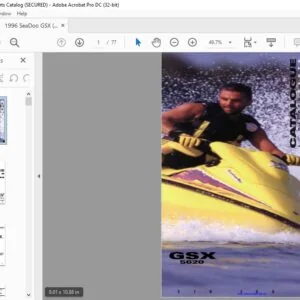 1996 SeaDoo GSX 5620 Parts Catalog Manual - PDF DOWNLOAD
