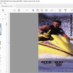 1996 SeaDoo GTS 5817 GTI 5865 5866 5867 Parts Catalog Manual - PDF DOWNLOAD