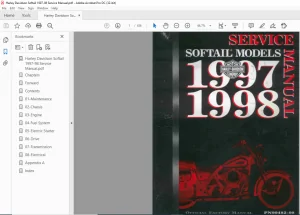 1997-1998 Harley Davidson Softail Service Manual - PDF DOWNLOAD