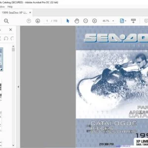 1999 SeaDoo 5868 5869 XP Limited Parts Catalog & Accessories Manual - PDF DOWNLOAD