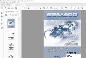 1999 SeaDoo SPX 5636 5828 Parts Catalog & Accessories Manual - PDF DOWNLOAD