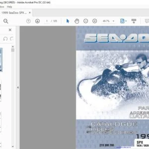 1999 SeaDoo SPX 5636 5828 Parts Catalog & Accessories Manual - PDF DOWNLOAD