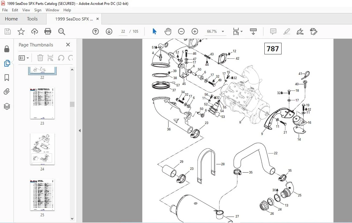 1999 SeaDoo SPX 5636 5828 Parts Catalog & Accessories Manual - PDF DOWNLOAD - Image 3