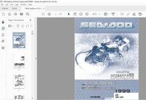 1999 Seadoo GS 5846 5847 Accessories & Parts Catalog Manual - PDF DOWNLOAD