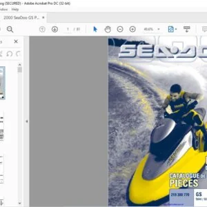 2000 Seadoo 5644 5827 GS Parts Catalog Manual - PDF DOWNLOAD