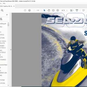 2000 Seadoo RX RX DI GTX DI Shop Manual Volume 2 - PDF DOWNLOAD
