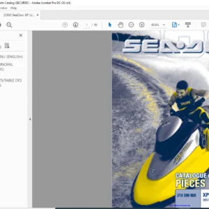 2000 Seadoo XP 5651 5655 Parts Catalog Manual - PDF DOWNLOAD