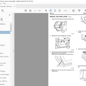 2001-2007 Hyundai Terracan Factory Service Manual - PDF DOWNLOAD
