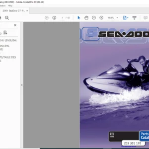 2001 Seadoo GTI 5552 Parts Catalog Manual - PDF DOWNLOAD
