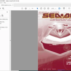 2002 Seadoo GTI 5558 5559 6116 Parts Catalog Manual - PDF DOWNLOAD