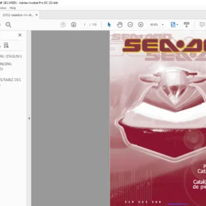 2002 Seadoo LRV DI 5460 Parts Catalog Manual - PDF DOWNLOAD