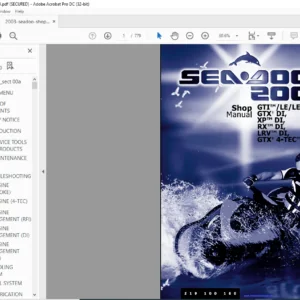 2003 Seadoo GTI GTI LE GTI LE RFI GTX DI XP DI RX DI LRV DI GTX 4-TEC Series Shop Manual