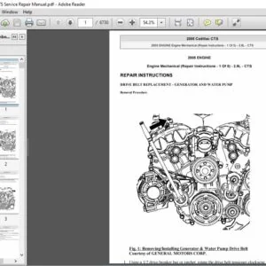 2005 Cadillac CTS Service Repair Manual - PDF DOWNLOAD