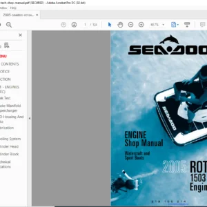 2005 Seadoo ROTAX 1503 4-TEC Engine Shop Manual - PDF DOWNLOAD