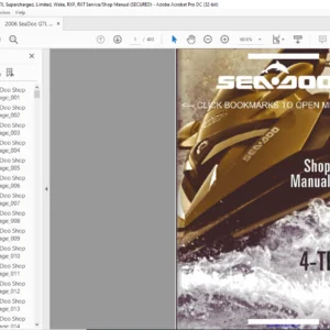 2006 Seadoo 4-Tec Series Shop Manual - PDF DOWNLOAD