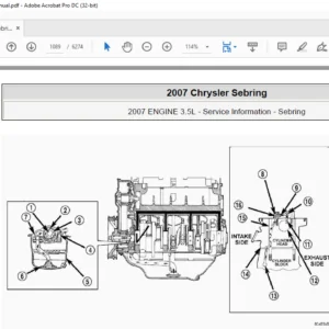 2007 Chrysler Sebring Avenger Sedan service Manual - PDF DOWNLOAD
