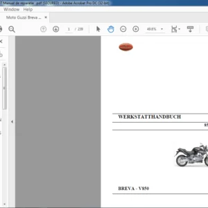 2007 Moto Guzzi BREVA V850 Werkstatthandbuch - PDF DOWNLOAD
