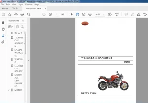 2007 Moto Guzzi Breva V 1100 Werkstatthandbuch - PDF DOWNLOAD (GERMAN)