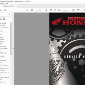 2008 Honda CBR1000RR Service Manual - PDF DOWNLOAD