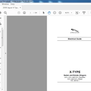 2008 Jaguar X-Type Electrical Manual - PDF DOWNLOAD