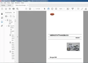 2008 Moto Guzzi Norge 850 Werkstatthandbuch - PDF DOWNLOAD (GERMAN)
