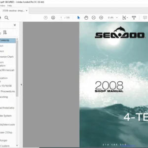 2008 Seadoo 4-Tec Series Shop Manual - PDF DOWNLOAD