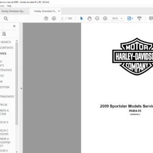 2009 Harley Davidson Sportster Service Manual - PDF DOWNLOAD