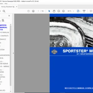 2011 Harley Davidson Sportster Service Manual - PDF DOWNLOAD