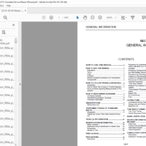 2014-2018 Nissan Quashqai J11 Complete Service Repair Manual - PDF DOWNLOAD