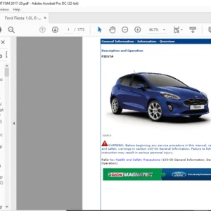 2017-2020 Ford Fiesta 1.0L 6-Speed MT Service Manual - PDF DOWNLOAD