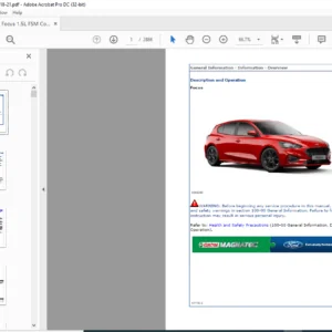 2018-2021 Focus 1.5L Complete Service Manual - PDF DOWNLOAD