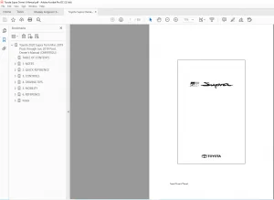 2019-2020 Toyota Supra Owner's Manual - PDF DOWNLOAD