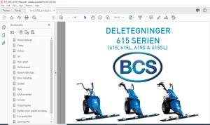 BCS 615 SERIEN 615 615L 615S & 615SL Parts Manual - PDF DOWNLOAD (Norwegian)
