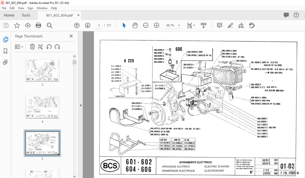 BCS Series 600 Spare Parts Manual - PDF DOWNLOAD - HeyDownloads ...