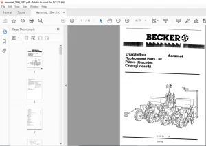 Becker Aeromat 1994 1997 Spare Parts Manual - PDF DOWNLOAD