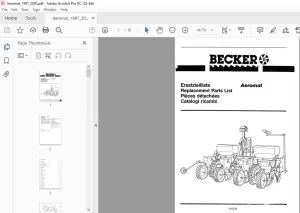 Becker Aeromat 1997 2000 Spare Parts Manual - PDF DOWNLOAD