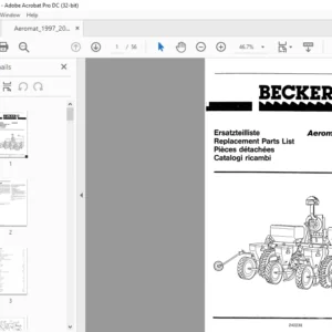 Becker Aeromat 1997 2000 Spare Parts Manual - PDF DOWNLOAD